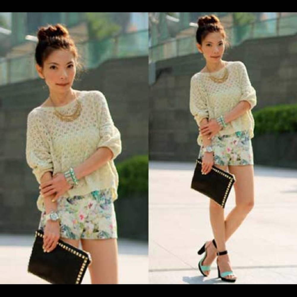 Zara NWT floral shorts size small